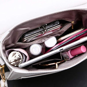 Leather Women Handbag Shoulder Bag Women's Zipper Versatile Handbag borsetta donne