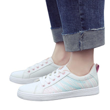 Load image into Gallery viewer, Shoes Women Shoes Flat With Lace-Up White Shoes Single Shoes