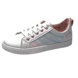 Shoes Women Shoes Flat With Lace-Up White Shoes Single Shoes